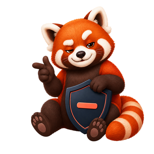 StayFocus red panda mascot